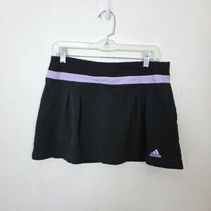 Adidas Black Purple Sporty Climalite Performance Tennis Skort Mini Skirt Size M‎